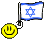 Smiley Holding Israel Flag