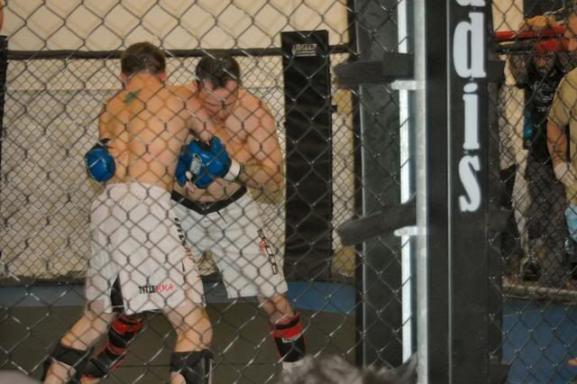 Matt taking charge in the Cage