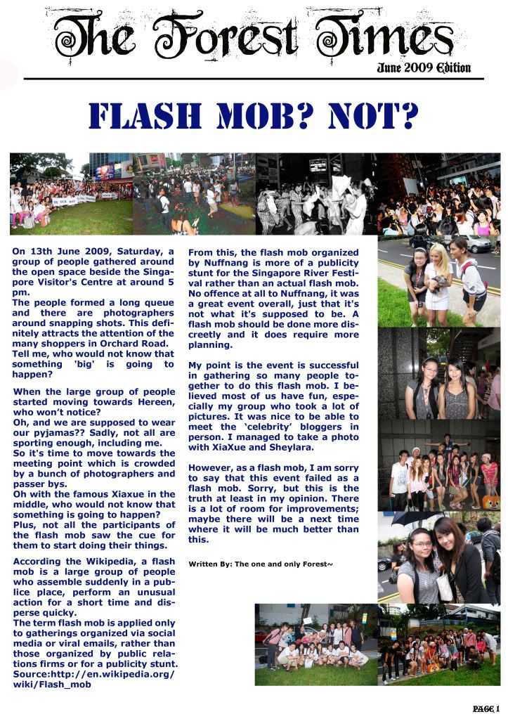 Flashmob article