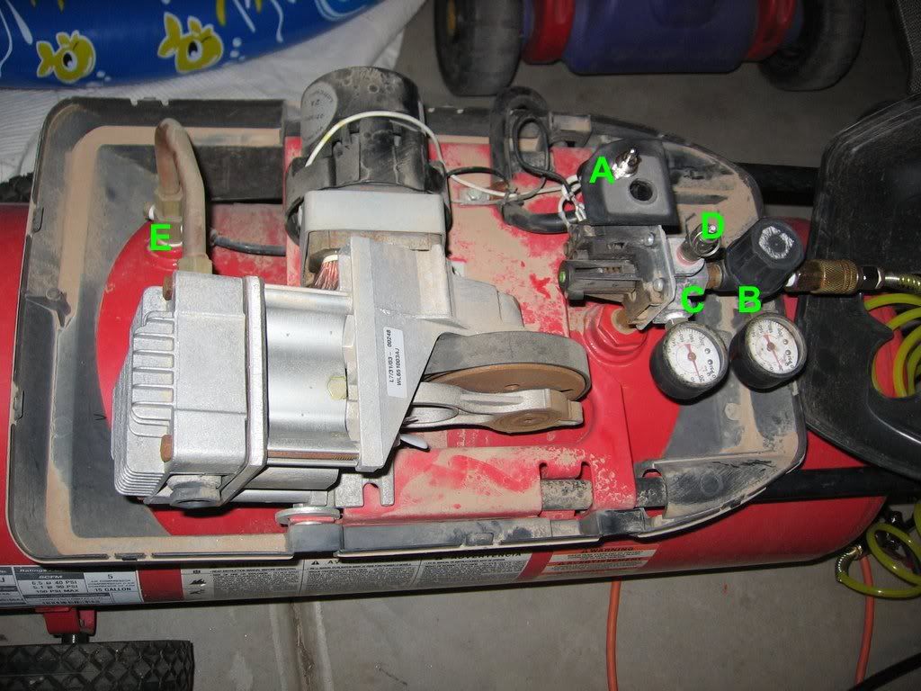 Air compressor shut off problem, and questions