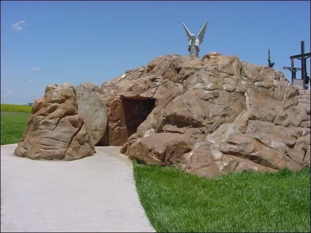 Angel Stands Guard Over Jesus' Tomb