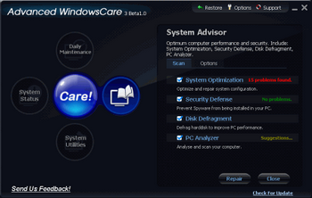 Advanced WindowsCare Personal Edition2.81