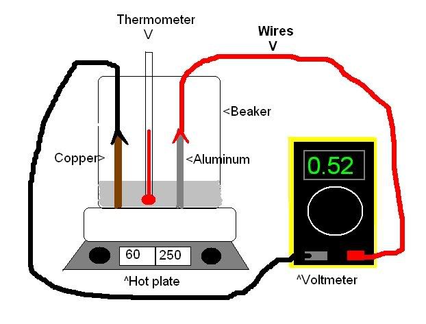 Diagram: This is what our experiment looked like when we collected most of our data.