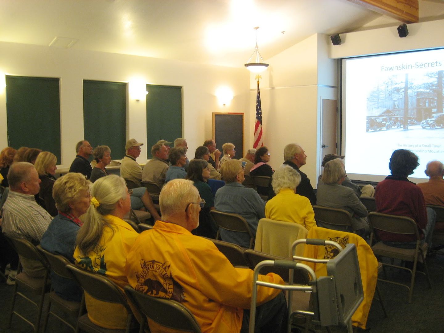 Big Bear Historical Society crowd for Fawnskin history.