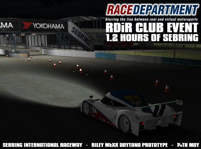 COM 1.2 hours of Sebring Car: Riley MkXX Daytona Prototype