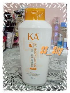 KA UV body lotion