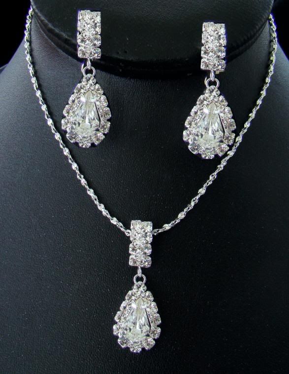 Crystal Bridal Jewelry Set from WeddingFactoryDirect.COM designed Elegance by Carbonneau #1-800-790-4325