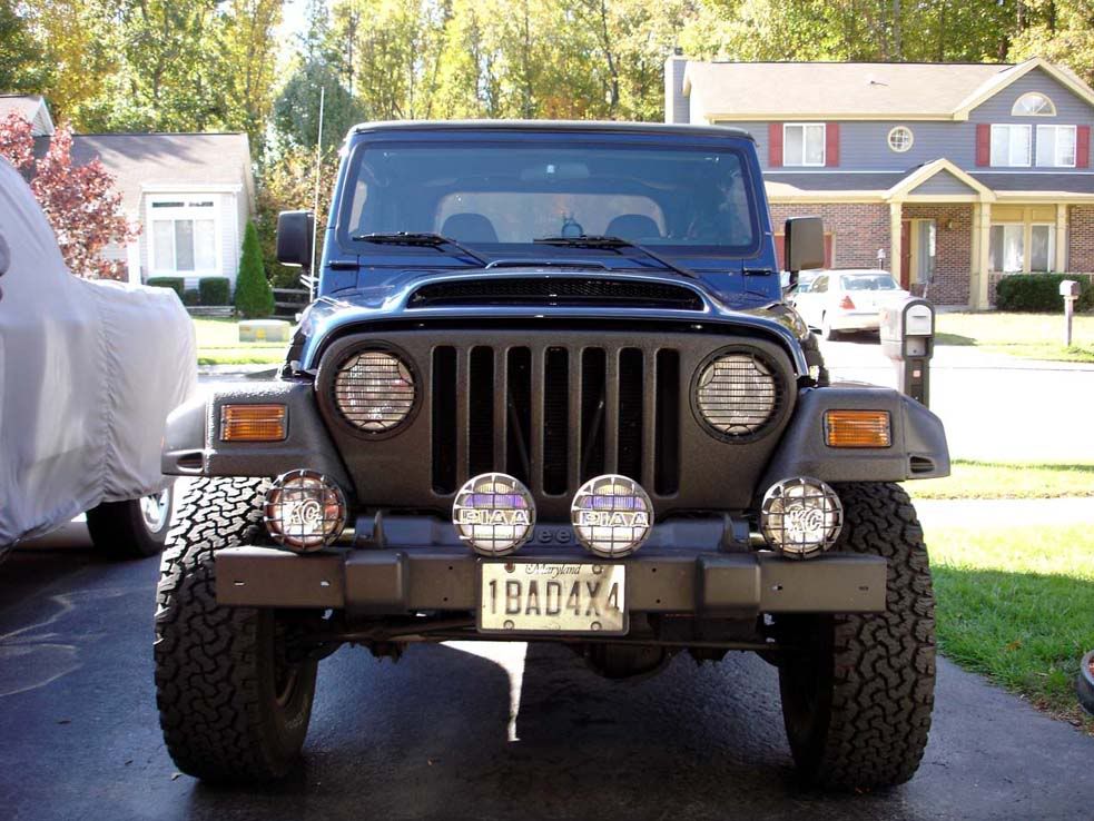 Herculiner front grill jeep