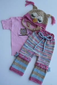 Owly outfit collaboration set, size S (6-12 m)