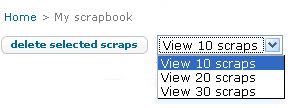 View Or Delete  Bulk scraps or more then One Scraps In Orkut