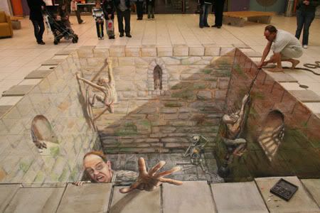 Julian Beever 4 Pictures, Images and Photos