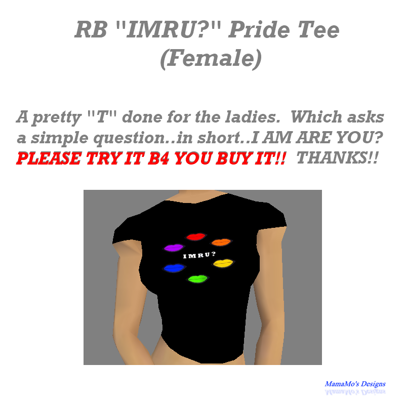 RB IMRU? Pride Tee-F