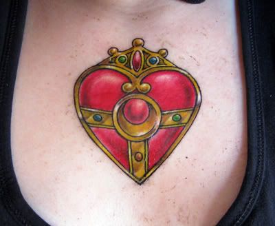 Sailor Moon Tattoo - Cosmic Heart brooch/locket