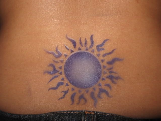 tribal sun tattoo designs. Tribal Sun Art Tattoo Design