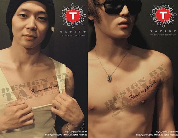  their new tattoos read “Always keep the faith”, a phrase Cassies 