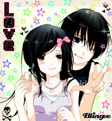 wallpaper of emo couple. anime emo couple Image