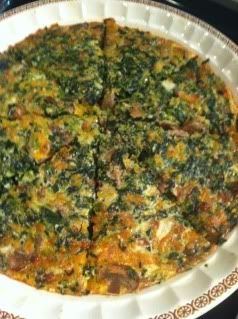 Spinach and Bacon Quiche, Uploaded from the Photobucket iPhone App
