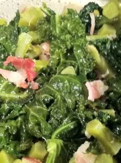 kale and bacon