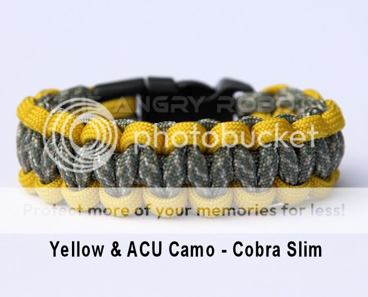 550 Paracord Bracelet Slim   Black & Urban Camo   survival  